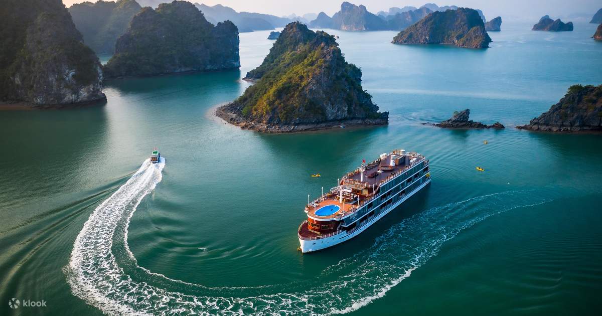 2 Ngày 1 Đêm trên Du Thuyền Bình Chuẩn Heritage tham quan Vịnh Lan Hạ